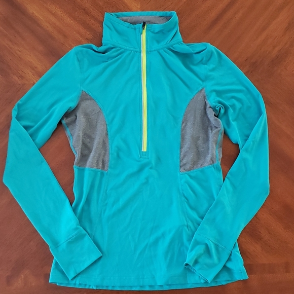 MPG Athletics Zip Up Teal Lime Gray Women's Size Small - Picture 1 of 7